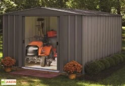 Abri De Jardin En Métal Gris Spacemaker Acier Galvanisé – 11 M² 11 Abri De Jardin En Métal Gris Spacemaker Acier Galvanisé – 11 M² -Garanta Jardin Magasin abri jardin metal spacemaker gris acier galvanise 370cm 5