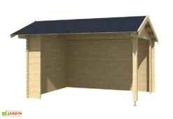 Abri De Jardin Ouvert En Bois D’épicéa Brut Kirian 300 – 11,4 M² -Garanta Jardin Magasin abri jardin ouvert bois kirian 300