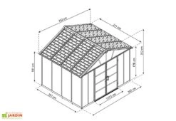Abri De Jardin En Polycarbonate Et Aluminium Yukon 7 M² -Garanta Jardin Magasin abri jardin polycarbonate aluminium yukon 7 m