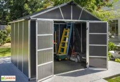 Abri De Jardin En Polycarbonate Et Aluminium Yukon 7 M² -Garanta Jardin Magasin abri jardin polycarbonate aluminium yukon 7 m 3