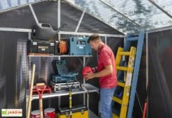 Abri De Jardin En Polycarbonate Et Aluminium Yukon 7 M² -Garanta Jardin Magasin abri jardin polycarbonate aluminium yukon 7 m 4