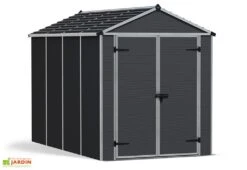 Abri De Jardin En Aluminium Et Polycarbonate 175 Cm – Rubicon Anthracite -Garanta Jardin Magasin abri jardin polycarbonate anthracite rubicon canopia palram