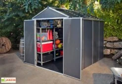 Abri De Jardin En Aluminium Et Polycarbonate 175 Cm – Rubicon Anthracite -Garanta Jardin Magasin abri jardin polycarbonate rubicon 6x10 1