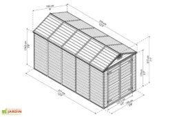 Abri De Jardin Skylight 7 M² Ambre | Palram - Canopia -Garanta Jardin Magasin abri jardin polycarbonate skylight amber 6x12 1 1