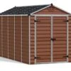 Abri De Jardin Skylight 7 M² Ambre | Palram - Canopia -Garanta Jardin Magasin abri jardin polycarbonate skylight amber 6x12 1