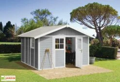 Grosfillex Abri De Jardin PVC Deco 11 -Garanta Jardin Magasin abri jardin pvc deco11 gris 1 1