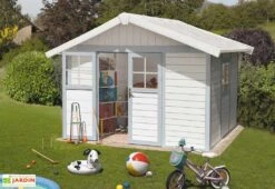 Grosfillex Abri De Jardin PVC Deco 7,5 -Garanta Jardin Magasin abri jardin pvc deco75 bleu