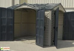 Abri De Jardin En PVC Duramax 8 M² – Apex 10 X 8 Gris Anthracite -Garanta Jardin Magasin abri jardin pvc duramax darkgrey apex 10x8 8m2 1