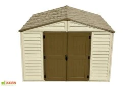 Abri De Jardin En PVC Duramax Beige 10 M² – Woodstyle Premium 10 X 10 -Garanta Jardin Magasin abri jardin pvc duramax woodstyle premium 10x10 10m2 5