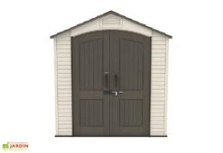 Abri De Jardin En PVC Et Acier Inoxydable Lifetime Landmark 8 M² -Garanta Jardin Magasin abri jardin pvc lifetime landmark 8m2 1