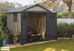 Keter Abri De Jardin PVC Brossium 759 (229x287) -Garanta Jardin Magasin abri jardin resine gris brossium 759 7