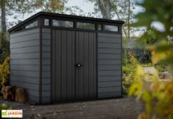 Abri De Jardin En Résine Keter 6 M² Monopente Anthracite – Cortina 97 7 Abri De Jardin En Résine Keter 6 M² Monopente Anthracite – Cortina 97 -Garanta Jardin Magasin abri jardin resine keter gris anthracite