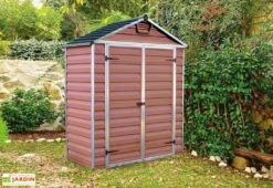 Abri De Jardin En Polycarbonate 1 X 2 M – Skylight Amber 6x3 -Garanta Jardin Magasin abri jardin resine polycarbonate palram skylight 6x3 rouge amber 1x2m