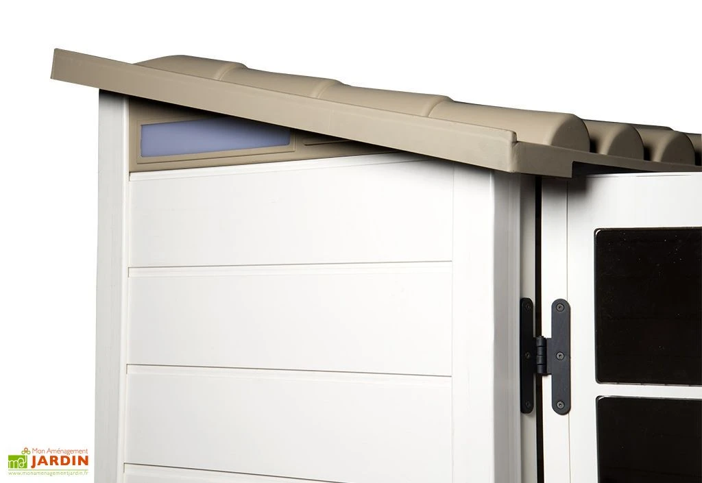 Abri De Jardin Mural En PVC Evo 100 Beige (82x122cm) 6 Abri De Jardin Mural En PVC Evo 100 Beige (82x122cm) – Image 4