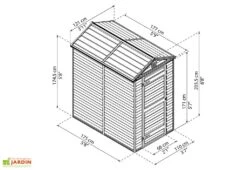 Abri De Jardin Skylight 2,1 M² Ambre | Palram - Canopia -Garanta Jardin Magasin abri jardin skylight ambre 2m2 palram canopia
