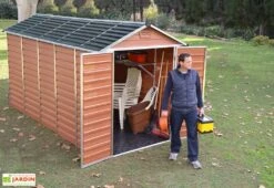 Abri De Jardin Skylight 7 M² Ambre | Palram - Canopia -Garanta Jardin Magasin abri jardin skylight ambre 7m2 palram canopia