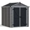 Abri De Jardin Skylight 4,2 M² Gris/Noir | Palram - Canopia -Garanta Jardin Magasin abri jardin skylight gris 4m2 palram canopia 1