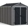 Abri De Jardin Skylight 7 M² Gris/Noir | Palram - Canopia -Garanta Jardin Magasin abri jardin skylight gris 7m2 palram canopia