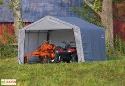 Abri De Jardin Souple En Acier Et Polyéthylène 14 M² -Garanta Jardin Magasin abri jardin souple acier enduit bache polyethylene 14m2 1