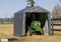 Abri De Jardin Souple En Acier Et Polyéthylène 9 M² -Garanta Jardin Magasin abri jardin souple acier enduit bache polyethylene 9m2 1