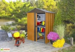 Abri De Jardin En Acier Galvanisé Imitation Bois Woodlake – 1,84 M² 9 Abri De Jardin En Acier Galvanisé Imitation Bois Woodlake – 1,84 M² -Garanta Jardin Magasin abri jardin spacemaker metal imitation bois woodlake