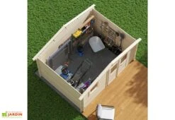 Abri De Jardin En Bois D’épicéa Brut Juno – 11,9 M² -Garanta Jardin Magasin abri juno toit ouvert dans jardin