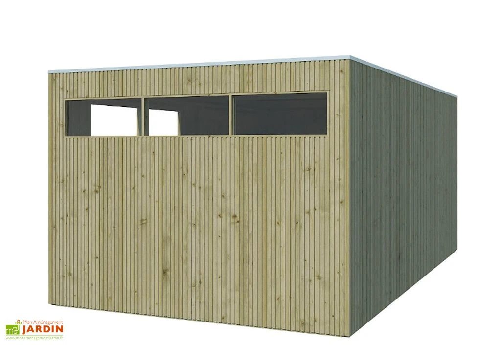 Abri De Jardin En Bois D’épicéa Traité Qube 14 M² 5 Abri De Jardin En Bois D’épicéa Traité Qube 14 M² – Image 3