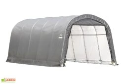 Abri Voiture En Toile : Polyéthylène Gris 610 X 370 Cm – 22,57 M² -Garanta Jardin Magasin abri voiture toile gris shelter logic 22m2