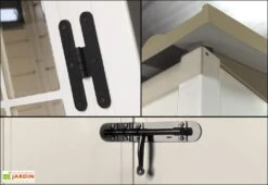 Abri De Jardin En PVC Evo 120 Beige (122x122cm) 8 Abri De Jardin En PVC Evo 120 Beige (122x122cm) -Garanta Jardin Magasin abro jardin mural resine pvc evo100 garofalo 3 2