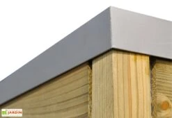 Abri De Jardin En Bois Traité Autoclave Avec Auvent 13 Abri De Jardin En Bois Traité Autoclave Avec Auvent -Garanta Jardin Magasin angle superieur toiture chalet jardin abri