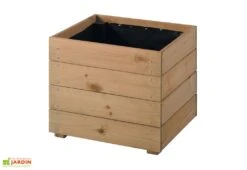 Jardinière En Bois Modulable Et Personnalisable 40x40x39,5cm -Garanta Jardin Magasin bac a fleurs bois 570