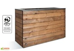 Bac à Fleurs En Bois Selekt (120x45x76) -Garanta Jardin Magasin bac a fleurs selekt 179l