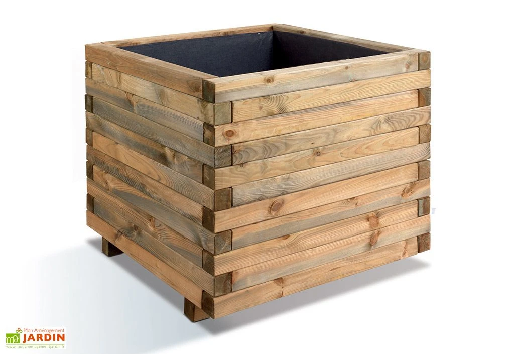 Bac à Fleurs Stockholm 100 Carré Maxi Volume (100x100x81) 3 Bac à Fleurs Stockholm 100 Carré Maxi Volume (100x100x81)