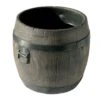 Roto Bac à Fleurs Baril (5 Dimensions : 30x32-32x31-40x42-50x47-64x59) -Garanta Jardin Magasin bac a fleurs teck 6169