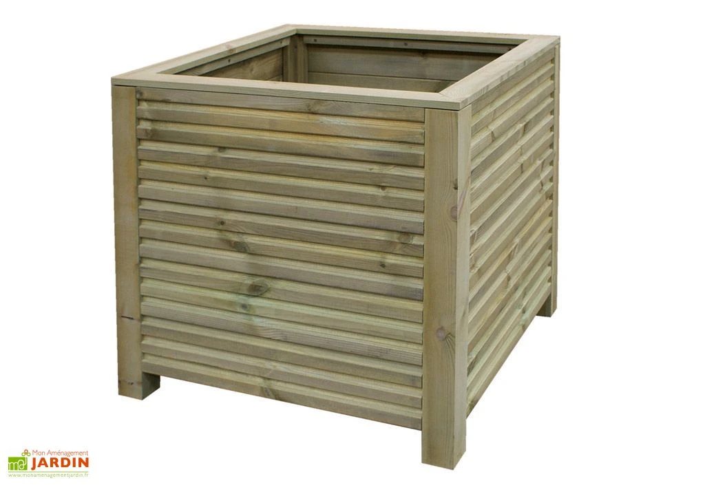 Bac à Fleurs Pin Autoclave Alpha 28 (80x80x70cm) 3 Bac à Fleurs Pin Autoclave Alpha 28 (80x80x70cm)