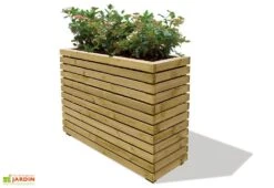 Jardinière Pin Autoclave Venice (90x30x60cm) -Garanta Jardin Magasin bac fleurs pin autoclave 90x30cm venice 1