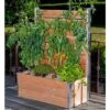 Bac Potager En Bois Douglas Et Aluminium 75 X 35 X 136 Cm 2 Bac Potager En Bois Douglas Et Aluminium 75 X 35 X 136 Cm -Garanta Jardin Magasin bac potager bois aluminium