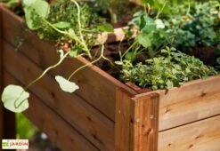 Carré Potager En Bois Autoclave Sur Pieds 80 X 80 Cm H. 88 Cm - Rezekne -Garanta Jardin Magasin bac potager bois sur pieds ekju 253394