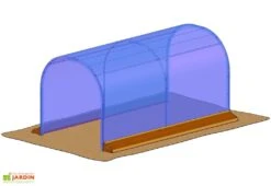 Bâche De Couverture Pour Abri De Culture Pied Droit Richel 2x4m