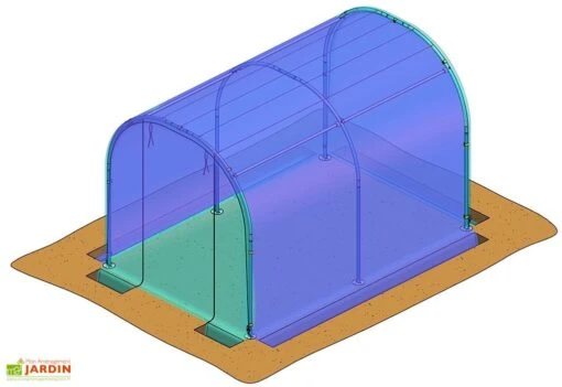 Bâche De Couverture Pour Serre De Jardin Tunnel Richel 2x3 Pied Droit 5 Bâche De Couverture Pour Serre De Jardin Tunnel Richel 2x3 Pied Droit -Garanta Jardin Magasin bache couverture serre tunnel jardin 2x3m richel j20300
