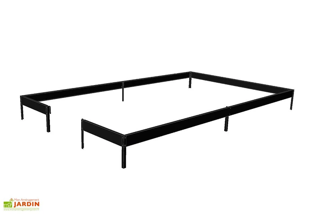 Base Pour Serre De Jardin Juliana Compact Anthracite 8 M² 4 Base Pour Serre De Jardin Juliana Compact Anthracite 8 M² – Image 2