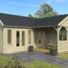 Bungalow De Jardin En Bois D’épicéa Brut Karl – 51,48 M² -Garanta Jardin Magasin bungalow jardin bois brut karl