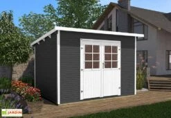 Abri De Jardin En Bois D’épicéa 219 Weka-Line T1 - 5,64 M² -Garanta Jardin Magasin cabanon jardin bois 219 weka line t1 anthracite