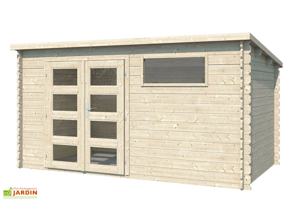 Abri De Jardin En Bois D’épicéa Brut Capucine – 9,87 M² 4 Abri De Jardin En Bois D’épicéa Brut Capucine – 9,87 M² – Image 2