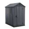 Abri De Jardin En Résine Darwin 46 – 2,3 M² -Garanta Jardin Magasin cabanon jardin resine darwin46 gris