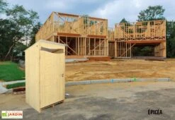 Toilettes Sèches Extérieures En Bois 120 X 105 X 215 Cm - Ventarèl -Garanta Jardin Magasin cabine epicea toilettes seches