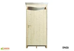 Toilettes Sèches Extérieures En Bois 120 X 105 X 215 Cm - Ventarèl -Garanta Jardin Magasin cabine toilettes seches epicea equipee