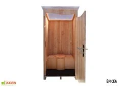 Toilettes Sèches Extérieures En Bois 120 X 105 X 215 Cm - Ventarèl -Garanta Jardin Magasin cabine toilettes seches equipee epicea