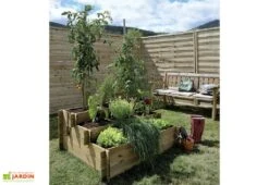 Carré Potager à 3 Étages (100 X 120 X 54 Cm) -Garanta Jardin Magasin carre potager 3 etages 100 x 120 x 54 cm jardipolys