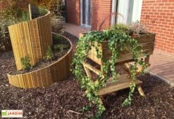 Solid Carré Potager En Bois Autoclave Sur Pieds Réglable 80 X 60 Cm -Garanta Jardin Magasin carre potager bois autoclave pieds reglables 80x60cm 3